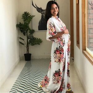 Maternity Kaftan for Nursing, Labor & Delivery